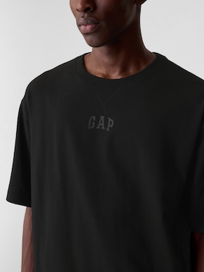 GAPミニアーチロゴ オーバーサイズTシャツ(ユニセックス)